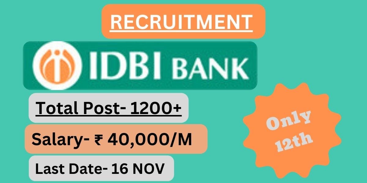 IDBI Bank Recruitment of Executive