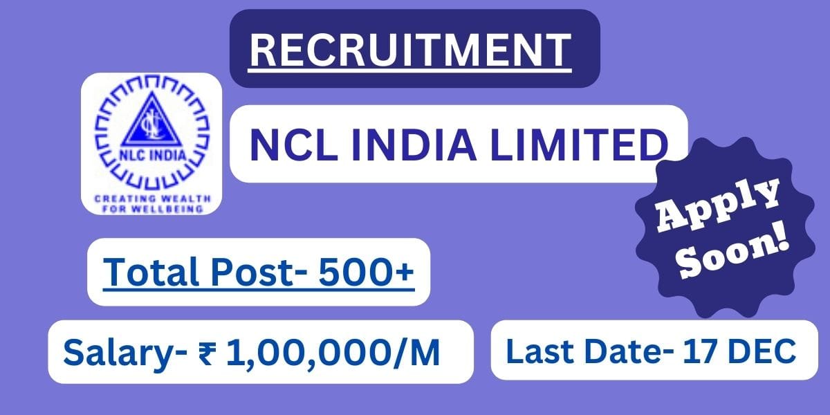 NLC India Limited Recruitment